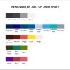 tank top color chart - Gojira Merchandise